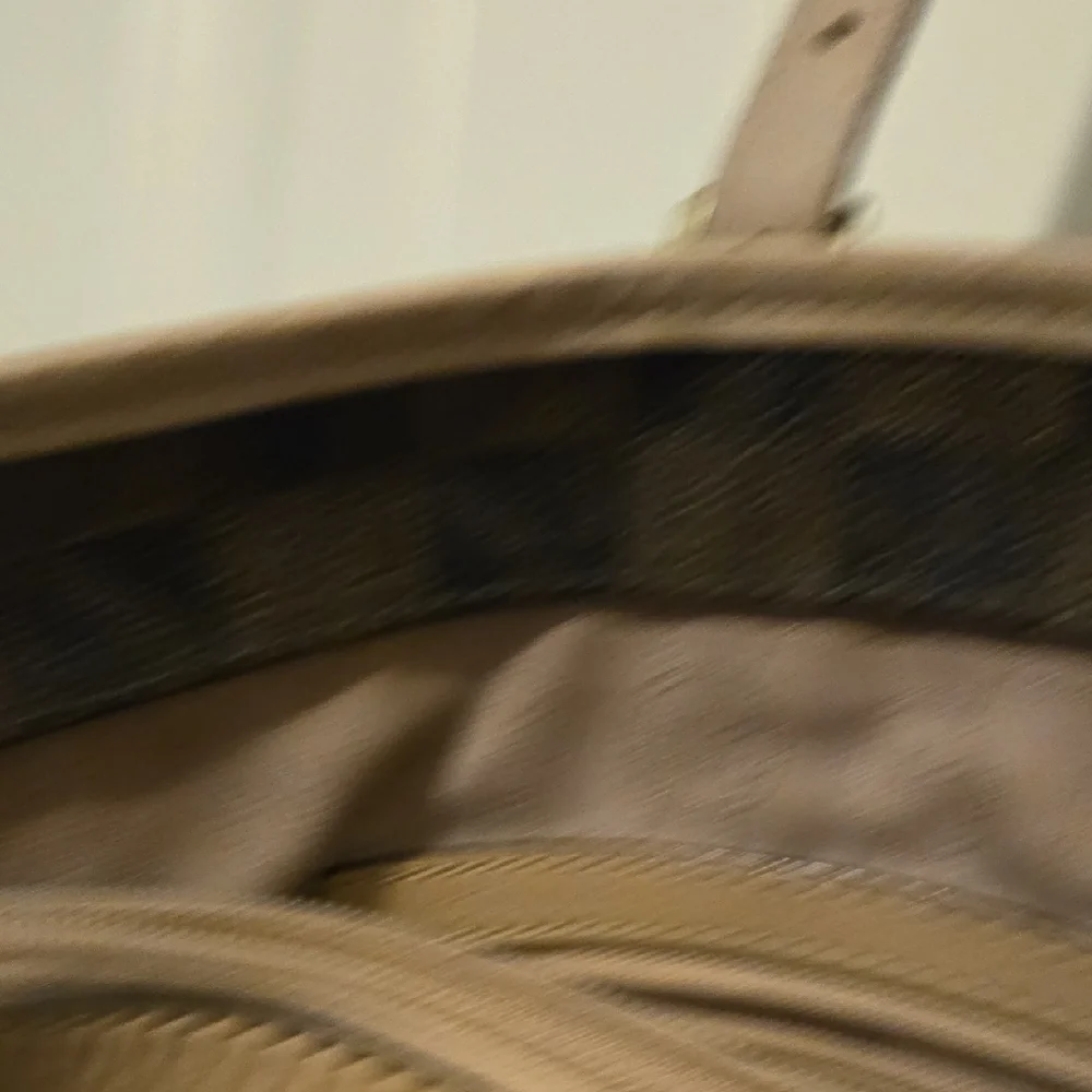 Michael Kors Checkered Tote - Black and Tan - Picture 13 of 16